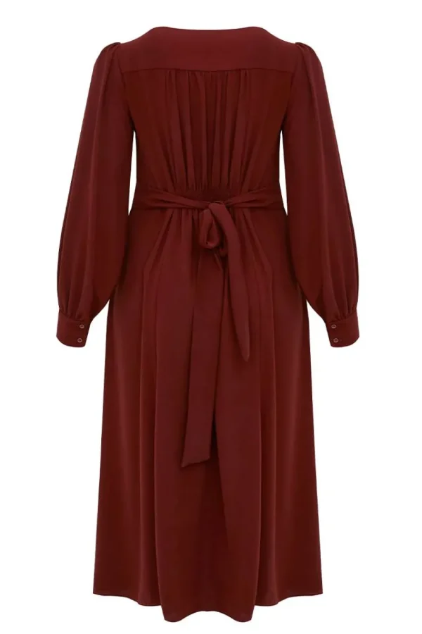Mat Fashion Abito con scollo a V midi taglie comode Discount
