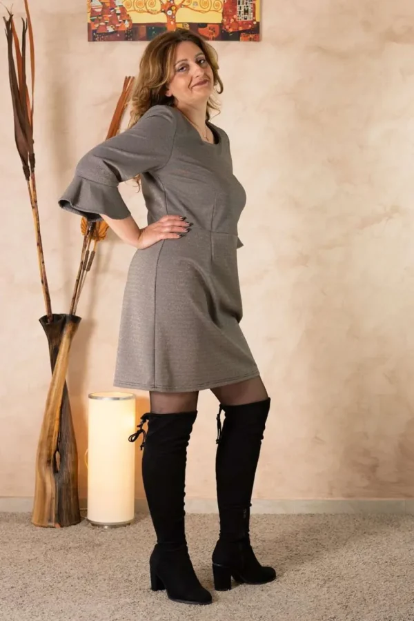 Talissa Mode Abito da cocktail in lurex taglie comode Online