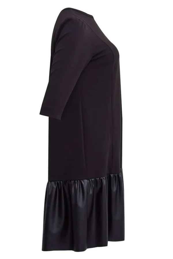 Mat Fashion Abito doppio tessuto con balza Taglie Comode Hot