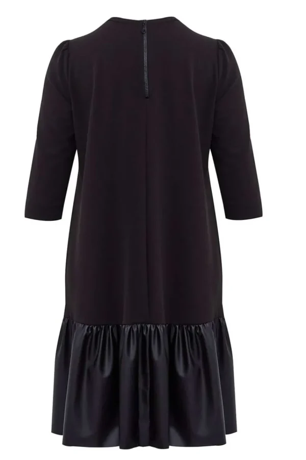 Mat Fashion Abito doppio tessuto con balza Taglie Comode Hot