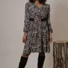 Jiveley Abito fantasia paisley taglie comode Outlet