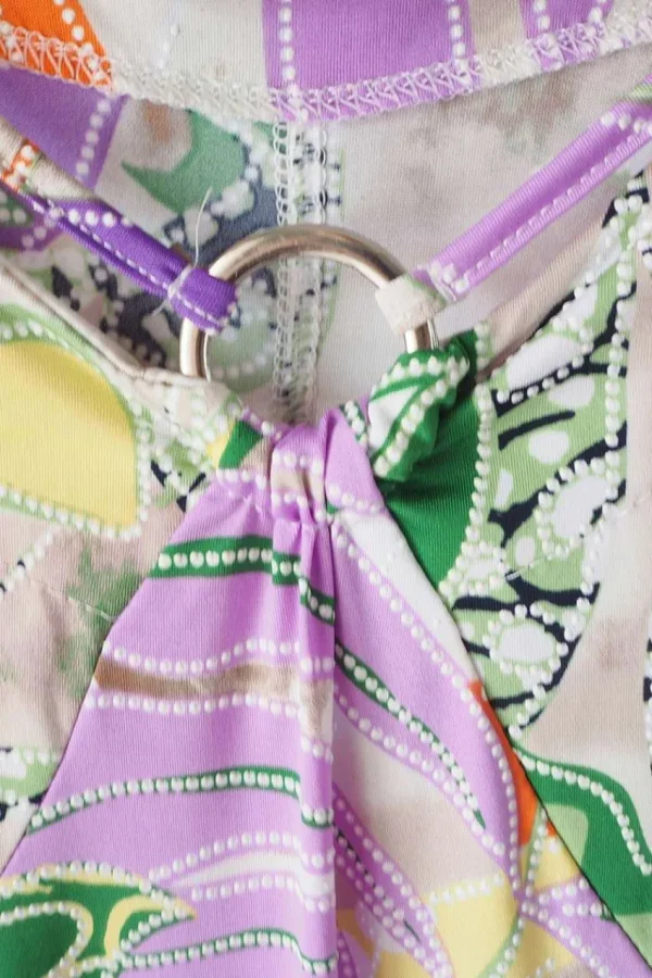 Donna Curvy Abito fantasia tropicale taglie forti Discount