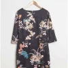 Donna Curvy Abito floreale effetto camoscio taglie forti Hot