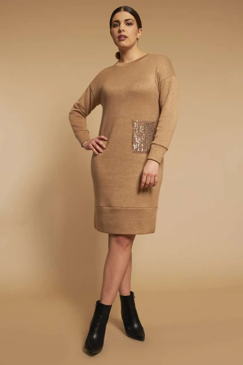 abito_in_maglia_con_tasca_0.webp Jiveley Abito in maglia con tasca paillettes taglie comode Sale