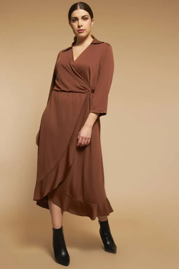 Jiveley Abito Incrocio Jersey taglie comode Best