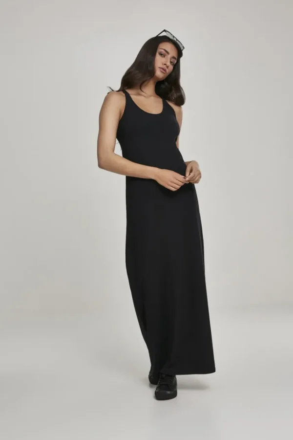 Urban Classics Abito lungo con cintura in vita taglie forti Online