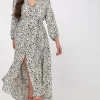 Mat Fashion Abito lungo con stampa Animalier taglie comode Clearance