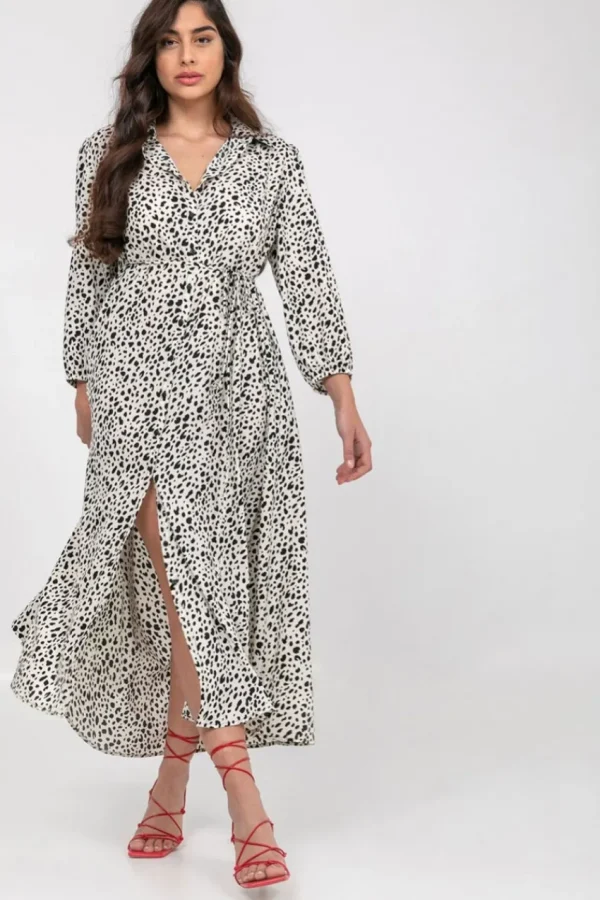 Mat Fashion Abito lungo con stampa Animalier taglie comode Clearance