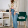 Talissa Mode Blazer in camoscio taglie comode New