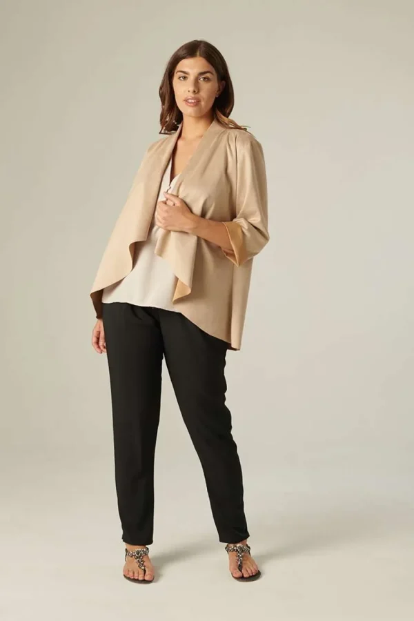 Talissa Mode Blazer in camoscio taglie comode New