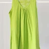 Donna Curvy Blusa a giromanica con pizzo taglie forti Discount