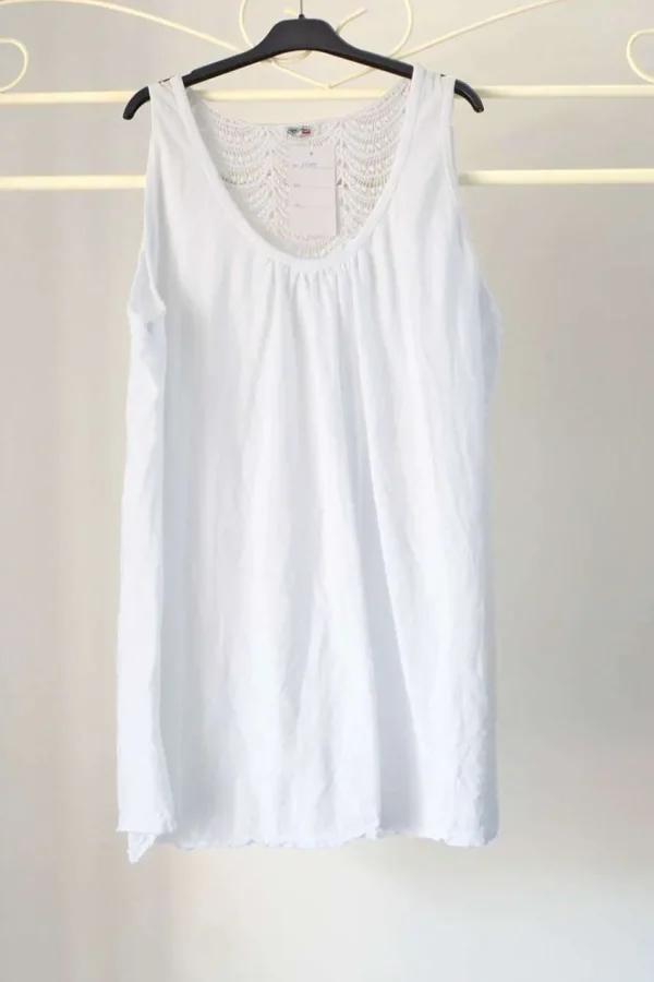 Donna Curvy Blusa a giromanica con pizzo taglie forti Outlet