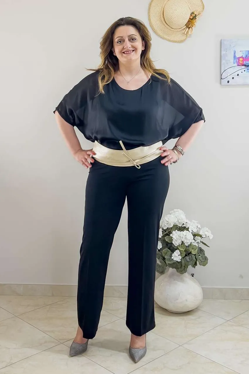 blusa_caftano_effetto_tra_1.webp Mealys Blusa Caftano effetto trasparenza taglie comode Outlet