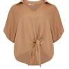 Mat Fashion Blusa con nodo taglie comode Clearance