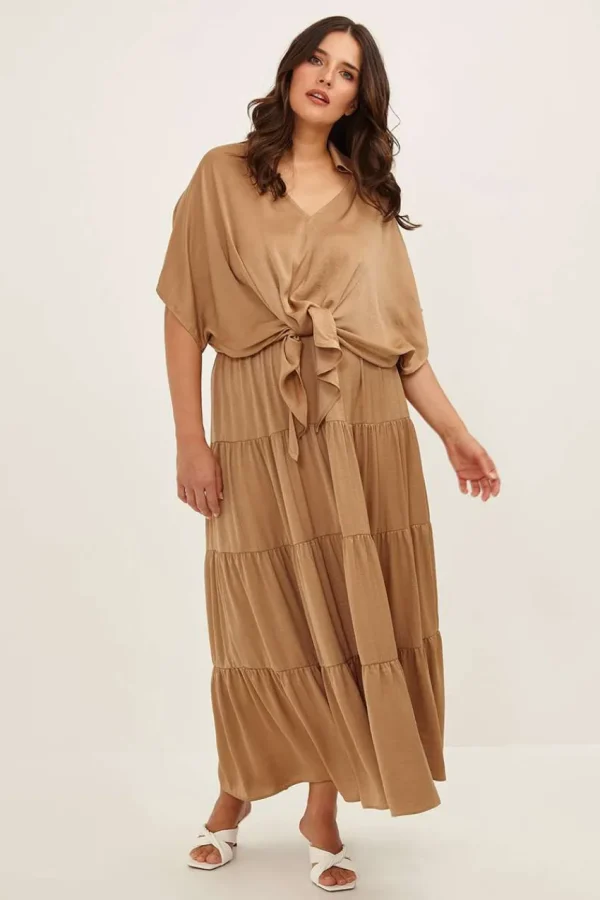 Mat Fashion Blusa con nodo taglie comode Clearance