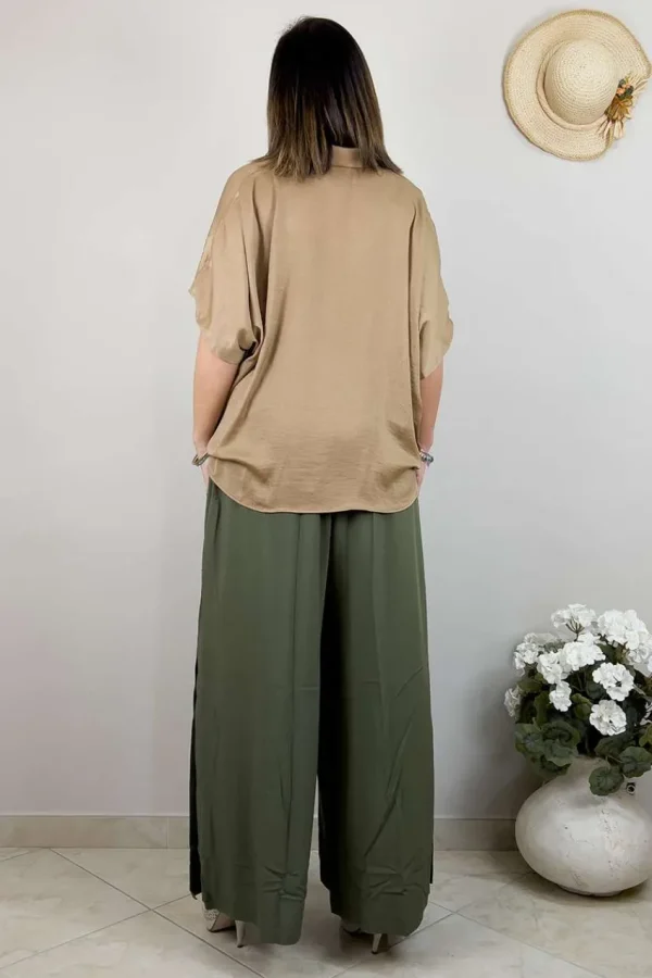 Mat Fashion Blusa con nodo taglie comode Clearance
