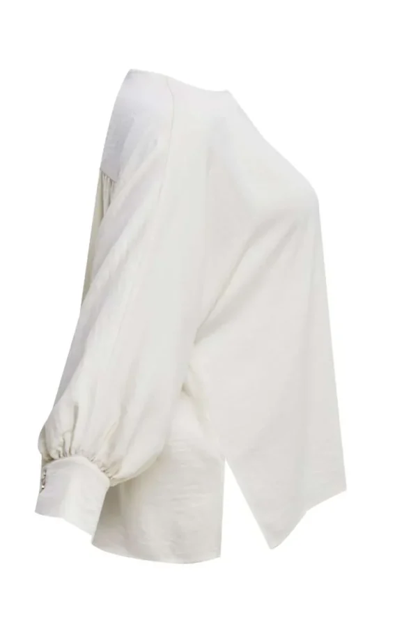 Mat Fashion Blusa con polsini e scollo a U taglie comode Discount