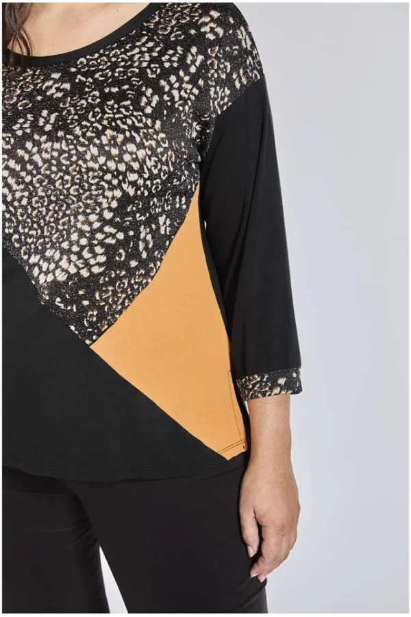 SPG Woman Blusa con stampa animalier taglie comode Clearance