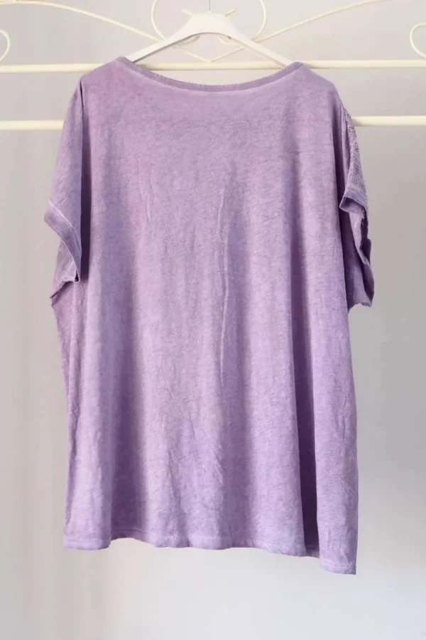Donna Curvy Blusa con stampa con strass taglie forti Fashion