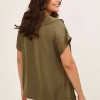 Mat Fashion Blusa con volant taglie comode Outlet