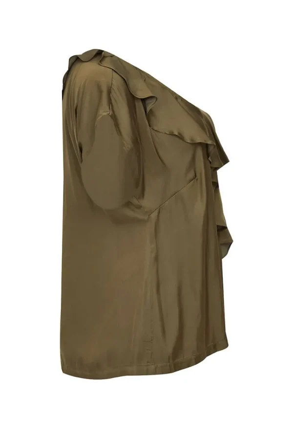 Mat Fashion Blusa con volant taglie comode Outlet