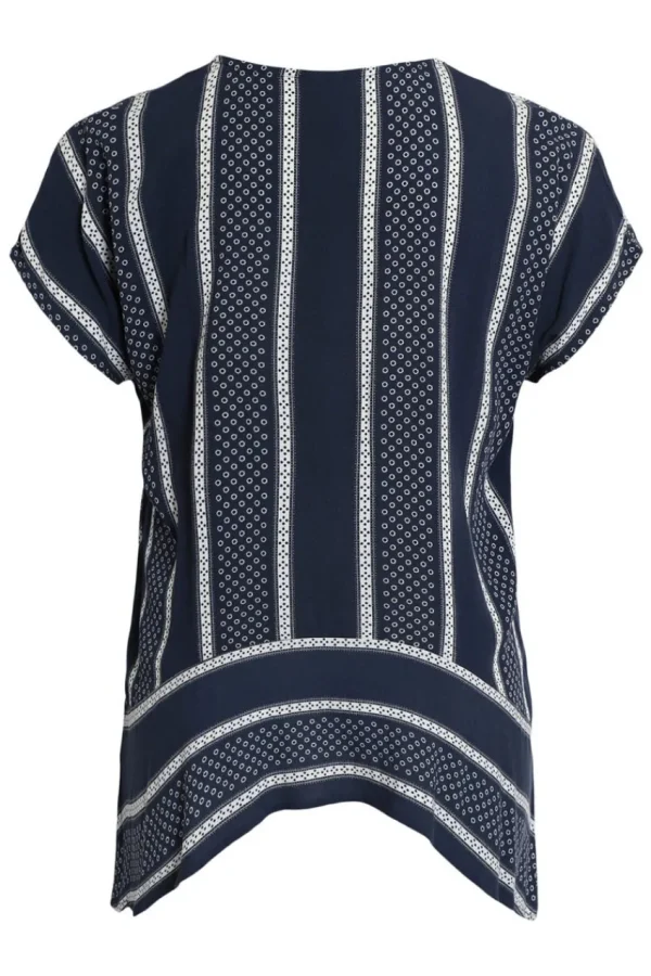 Ciso Blusa fantasia con bottone taglie forti Fashion