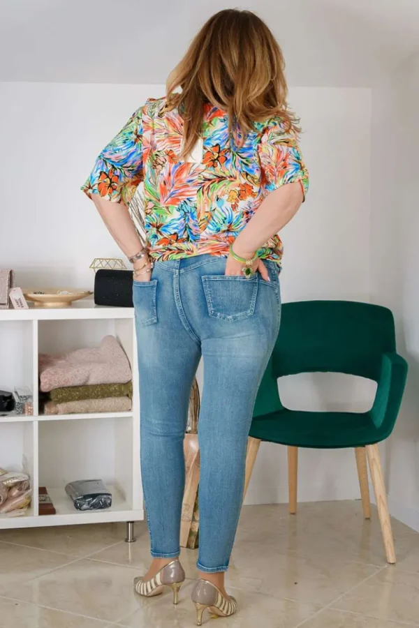Talissa Mode Blusa Fantasia Floreale taglie comode Discount