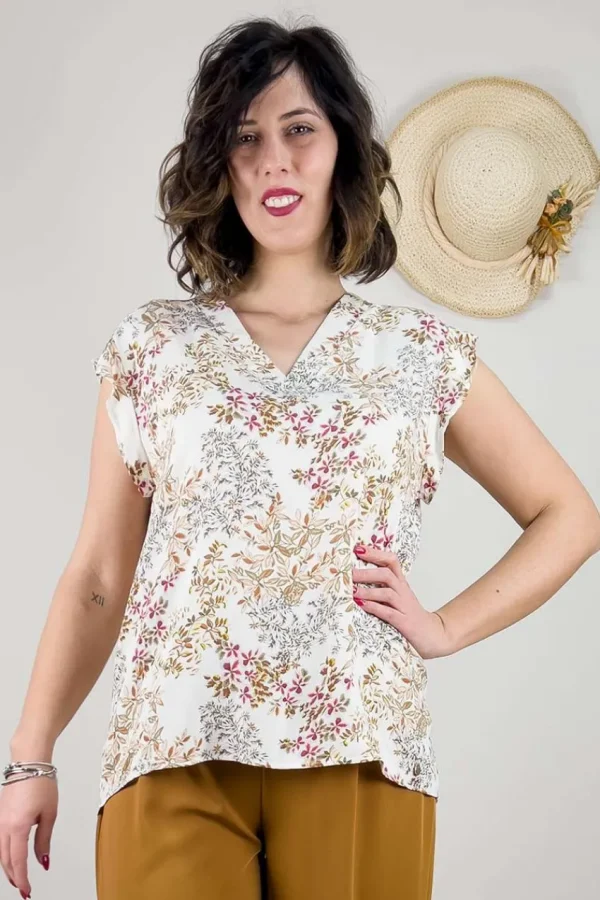 Talissa Mode Blusa fantasia taglie comode Hot