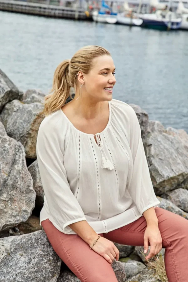 Ciso Blusa leggera maniche lunghe taglie forti Discount