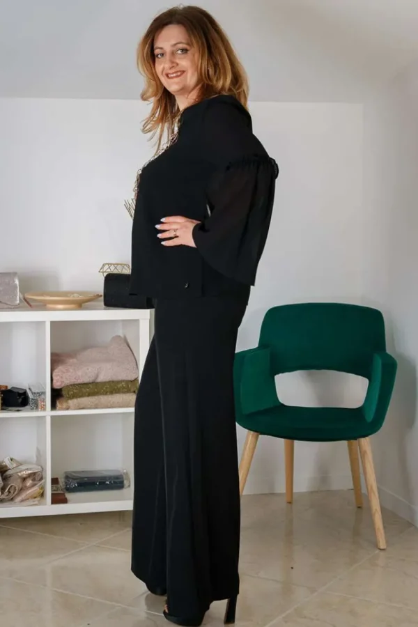 Talissa Mode Blusa scollo a v con manica lunga taglie comode Sale