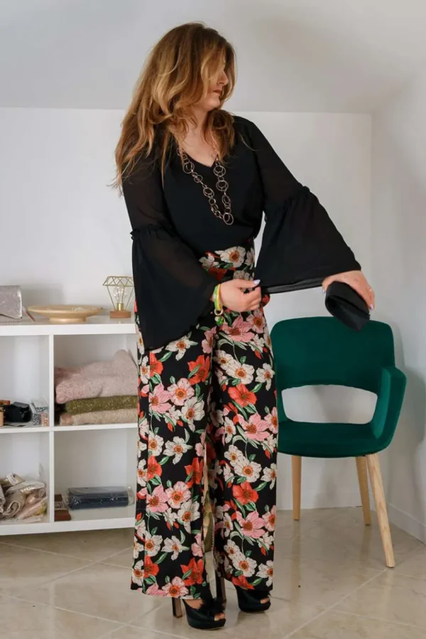 Talissa Mode Blusa scollo a v con manica lunga taglie comode Sale