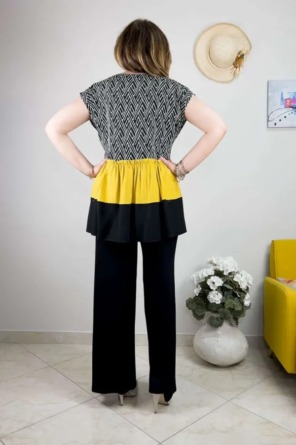 Jiveley Blusa smanicata etnica taglie comode Discount