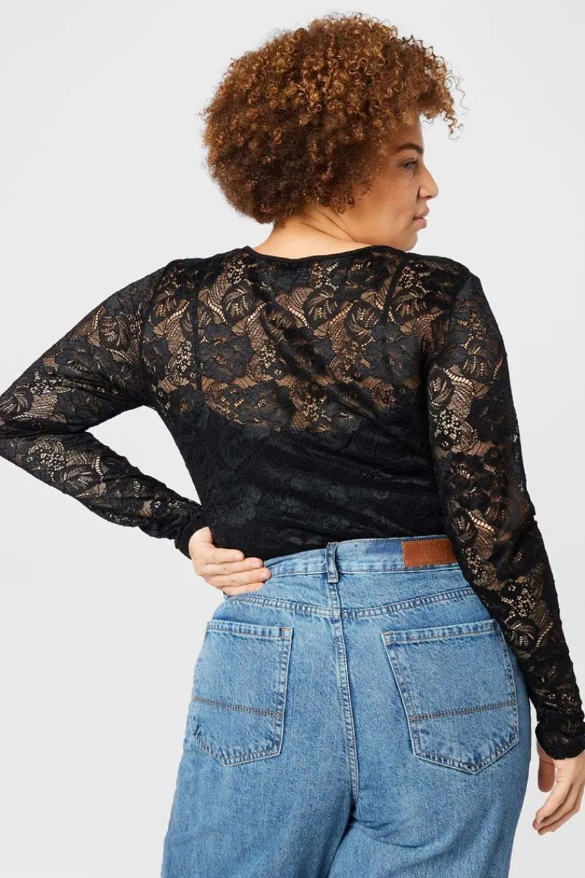 Urban Classics Body in pizzo taglie comode Best