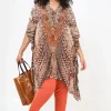 Mat Fashion Caftano fantasia etnica taglie comode Best
