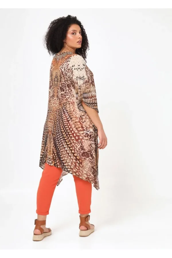 Mat Fashion Caftano fantasia etnica taglie comode Best