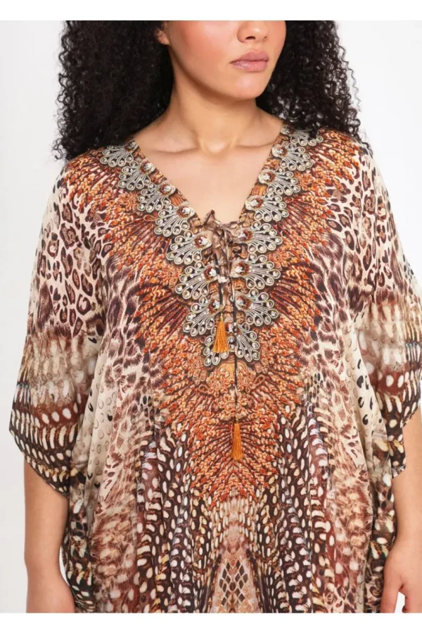 Mat Fashion Caftano fantasia etnica taglie comode Best