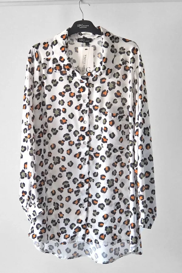 SPG Woman Camicia fantasia animalier taglie forti Outlet