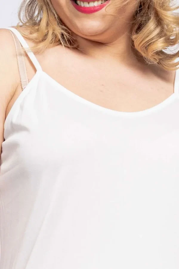 Donna Curvy Canotta basic taglie forti Discount