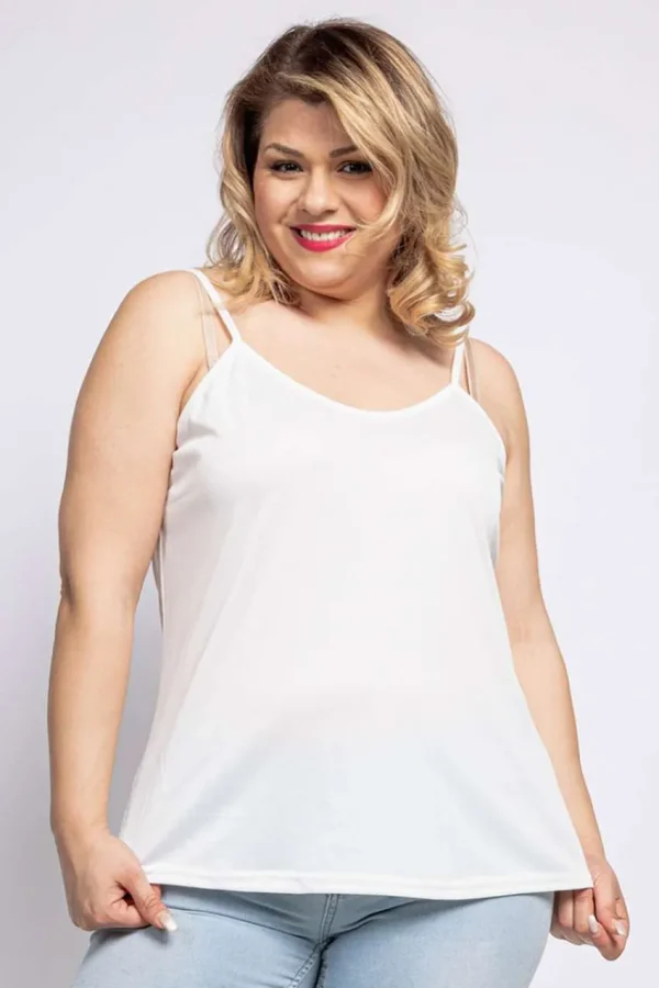 Donna Curvy Canotta basic taglie forti Discount