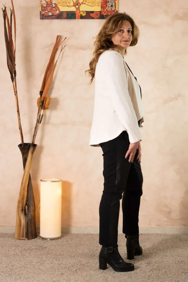 Talissa Mode Cardigan con collo sciallato taglie comode Hot