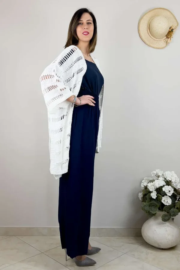 Mat Fashion Cardigan con lavorazione a maglia sottile taglie comode Outlet