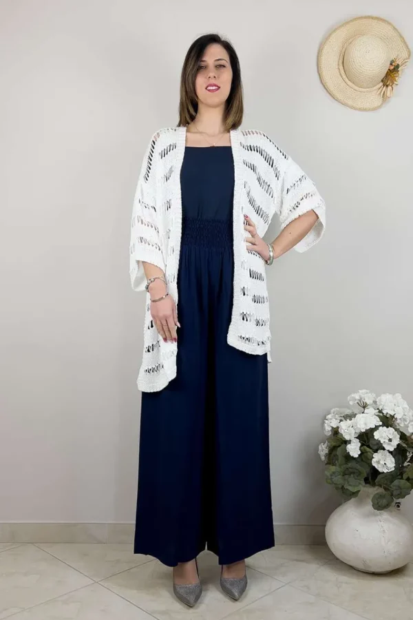 Mat Fashion Cardigan con lavorazione a maglia sottile taglie comode Outlet
