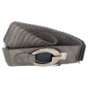 Donna Curvy Cintura elastica fibbia in acciaio taglie comode Sale