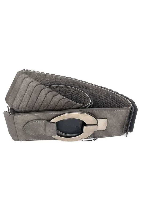 Donna Curvy Cintura elastica fibbia in acciaio taglie comode Sale