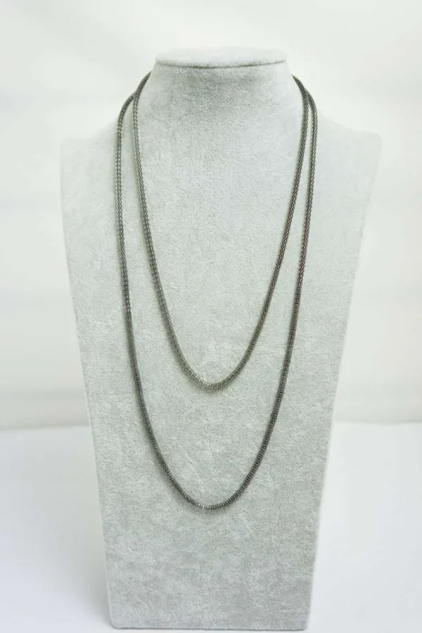 Donna Curvy Collana corda in metallo New