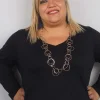 Donna Curvy Collana lunga con anelli New