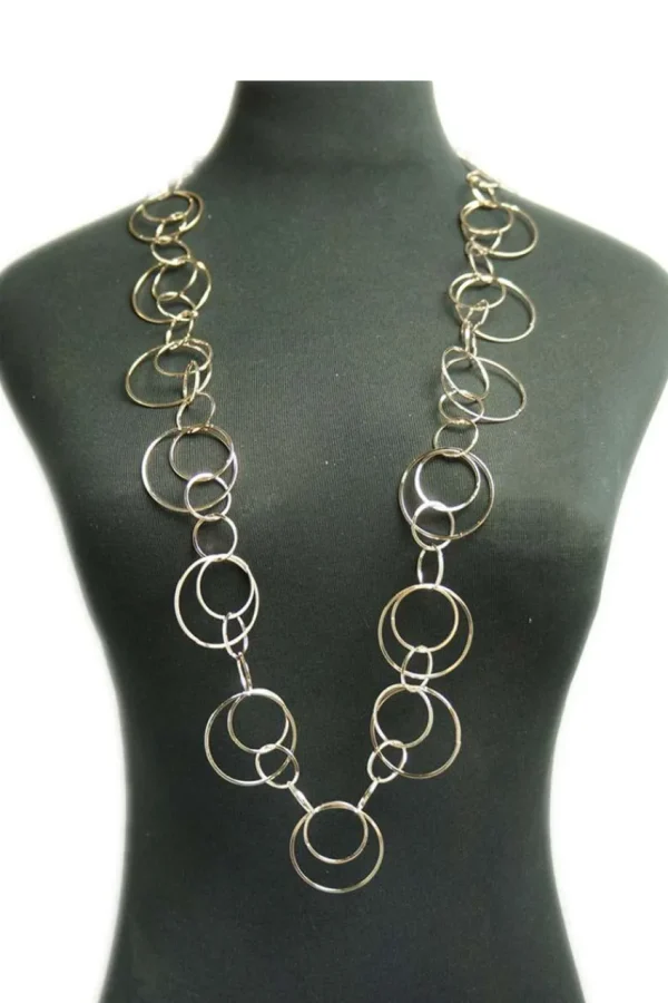 Donna Curvy Collana lunga con anelli New