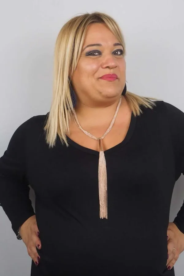 Donna Curvy Collana lunga con frange Clearance