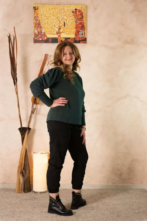 Talissa Mode Felpa con polsini taglie comode Sale