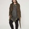 SPG Woman Giacca scamosciata taglie comode Hot